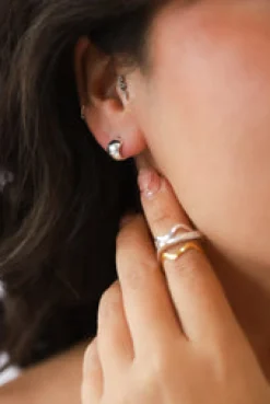 Best Monti Silver Huggies Studs And Hoops|Earrings