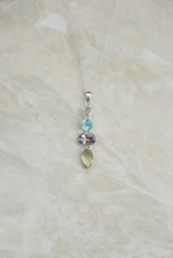 Outlet Multi Stone Drop Pendant Necklaces And Pendants