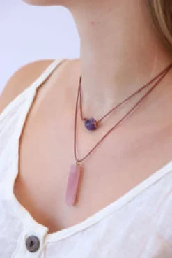 Outlet Mystic Two Stone Necklace Fashion Jewellery