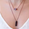 Fashion Mystic Two Stone Necklace Fashion Jewellery