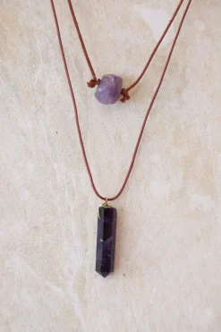 Fashion Mystic Two Stone Necklace Fashion Jewellery