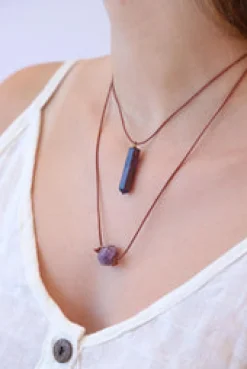 Fashion Mystic Two Stone Necklace Fashion Jewellery