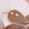 Hot Peace Mother of Pearl Studs Studs And Hoops|Earrings