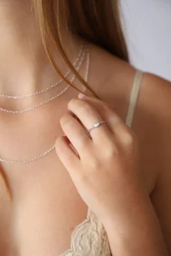 Outlet Pearl Oli Tiny Ring Rings