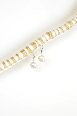 Outlet Pearl Round Earrings Earrings