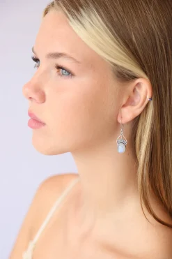 Online Rainbow Moonstone Star Earrings Earrings