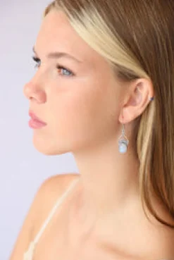Online Rainbow Moonstone Star Earrings Earrings