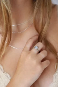 Discount Rainbow Moonstone Ansh Ring Rings