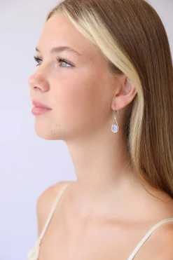 Sale Rainbow Moonstone Teardrop Earrings Earrings