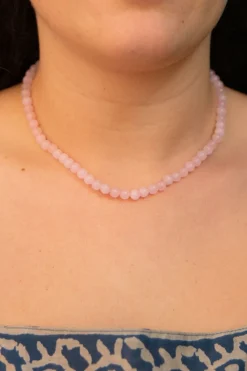 Discount Rose Quartz Beaded Necklace Fashion Jewellery|Necklaces And Pendants