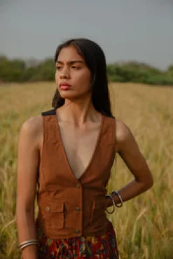 Fashion Rose Vest Jackets & Outerwear