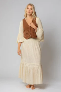 Fashion Rose Vest Jackets & Outerwear