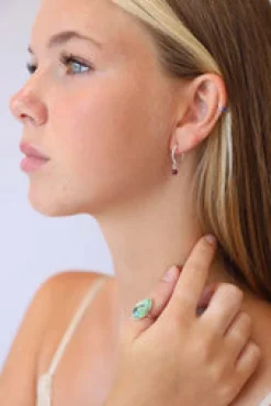 Discount Ruby Cadi Hoops Studs And Hoops|Earrings