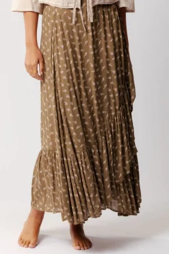 Outlet Ruffle Wrap Skirt Free Size|Skirts