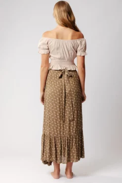 Outlet Ruffle Wrap Skirt Free Size|Skirts