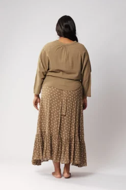 Outlet Ruffle Wrap Skirt Free Size|Skirts