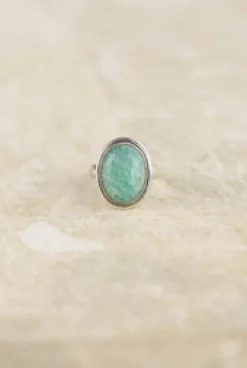Discount Ruth Amazonite Ring Rings