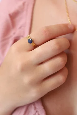 New Sapphire Gold Uko Ring Rings