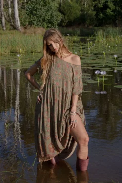 Hot Scattered Flower Dress Free Size|Dresses