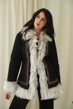 Outlet Short Afghan Coat Jackets & Outerwear
