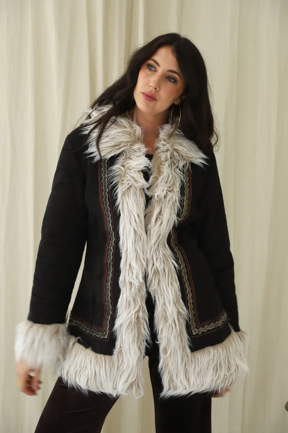 Outlet Short Afghan Coat Jackets & Outerwear