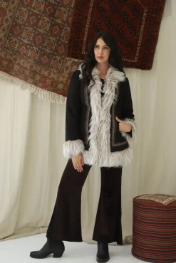 Outlet Short Afghan Coat Jackets & Outerwear