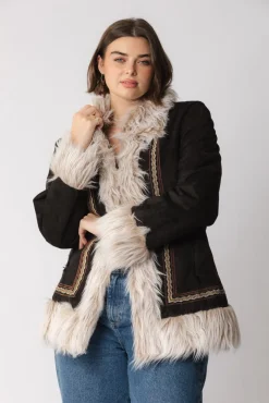 Outlet Short Afghan Coat Jackets & Outerwear