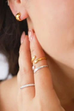 Fashion Silver Bella Wrap Ring Rings