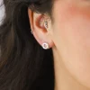 Online Silver Circle Earrings Earrings