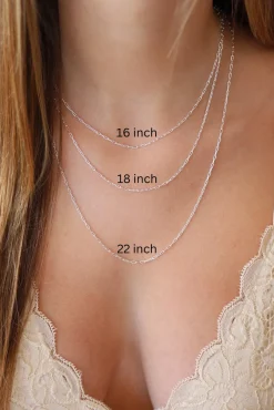 New Silver Link Chain 22 inch Necklaces And Pendants