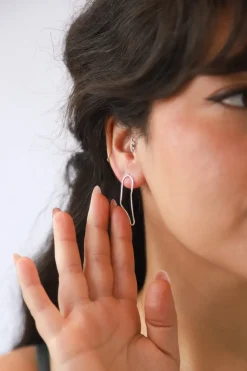 Clearance Silver Roxie Chain & Hook Earrings Studs And Hoops|Earrings