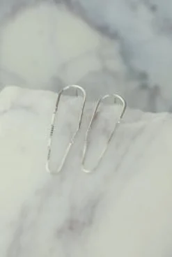 Clearance Silver Roxie Chain & Hook Earrings Studs And Hoops|Earrings