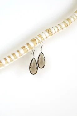Discount Smokey Quartz Chand Earrings Earrings