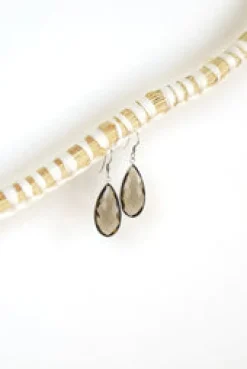 Discount Smokey Quartz Chand Earrings Earrings