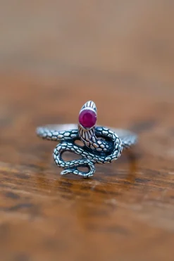 Clearance Textured Snake Ring Rings
