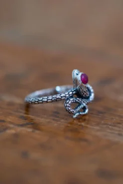 Clearance Textured Snake Ring Rings