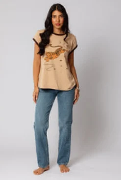 Fashion Tiger Tee Tops & Shirts