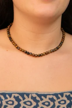 New Tigers Eye Beaded Necklace Fashion Jewellery|Necklaces And Pendants