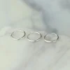 Discount Tria Silver Hoops Earrings