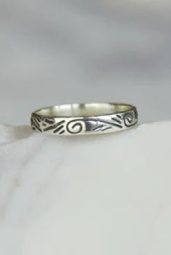 New Twig Silver Fine Band Rings