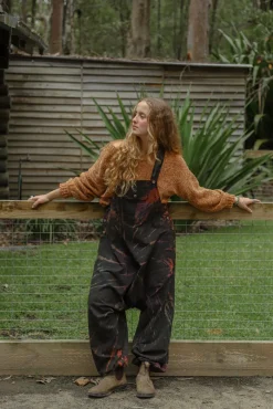 New Tye Dye Slouchy Overalls Playsuits & Jumpsuits