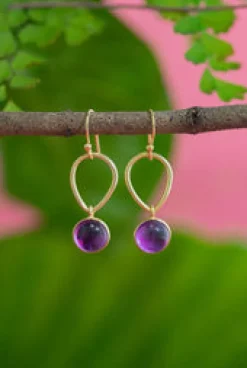 Outlet Ulla Amethyst Earrings Earrings