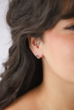 Clearance Vander Silver Hoops Earrings