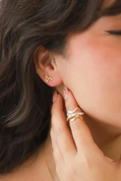 Sale Zen Gold Snake Studs Studs And Hoops|Earrings