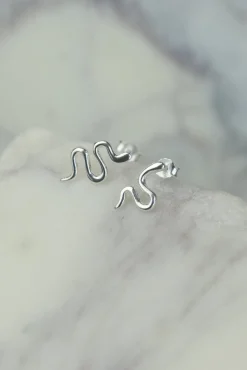 Best Zen Silver Snake Studs Studs And Hoops|Earrings