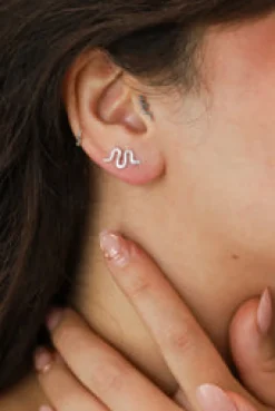 Best Zen Silver Snake Studs Studs And Hoops|Earrings